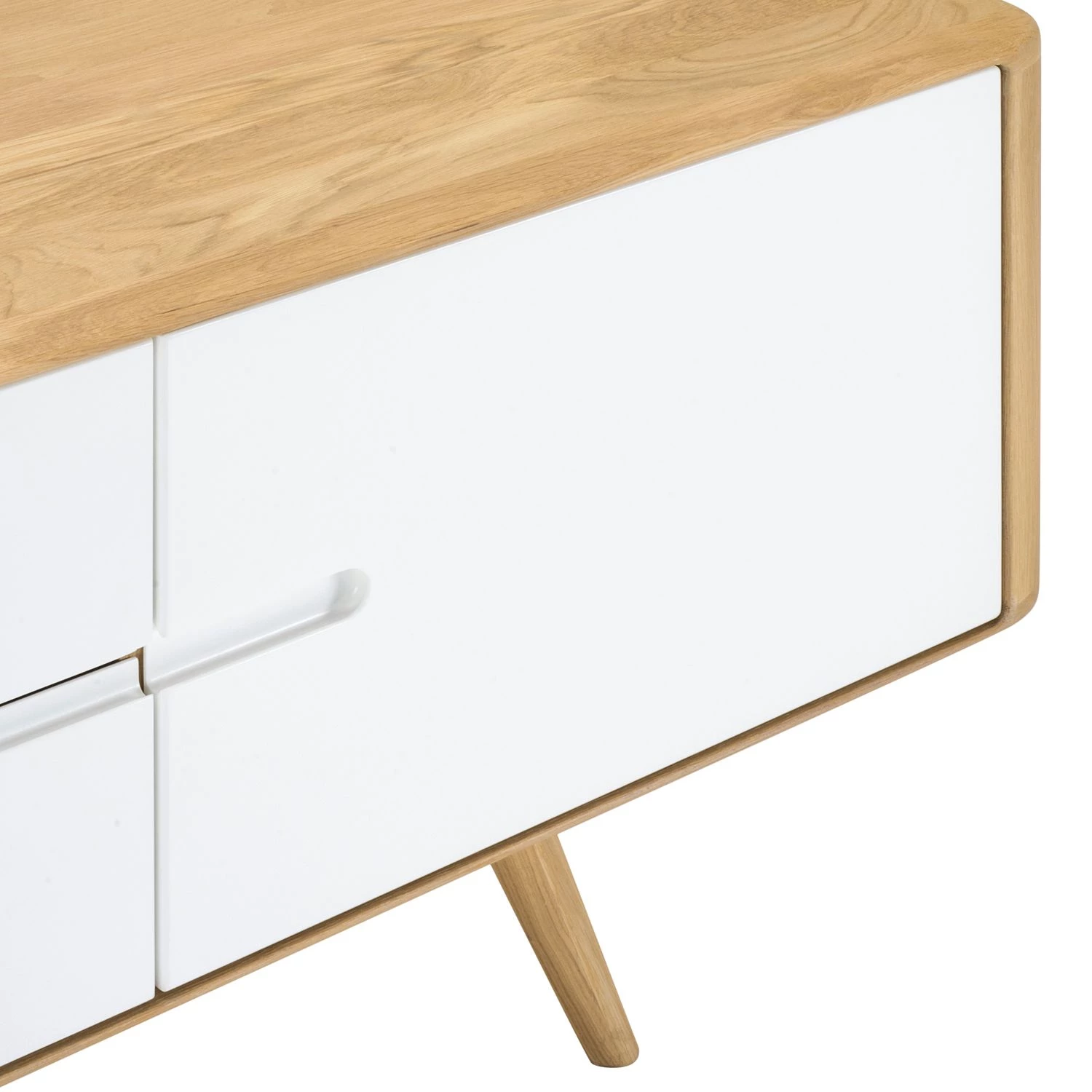 Studio Copenhagen Buffet Loca I - Chêne sauvage massif - Blanc / Chêne sauvage - Largeur : 180 cm 11 Studio Copenhagen Buffet Loca I - Chêne sauvage massif - Blanc / Chêne sauvage - Largeur : 180 cm – Image 9