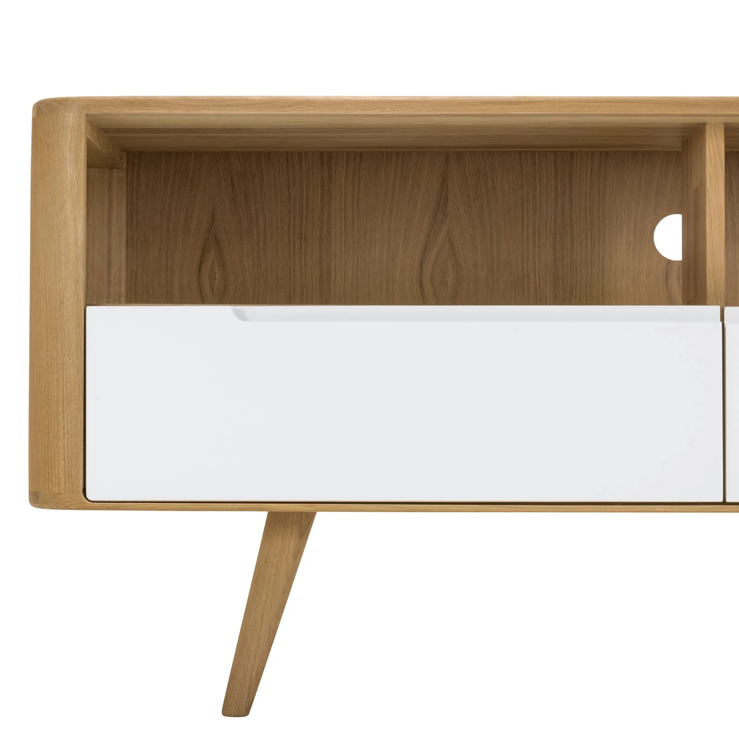 Studio Copenhagen Meuble TV Loca IV - Blanc / Chêne sauvage clair 9 Studio Copenhagen Meuble TV Loca IV - Blanc / Chêne sauvage clair – Image 7