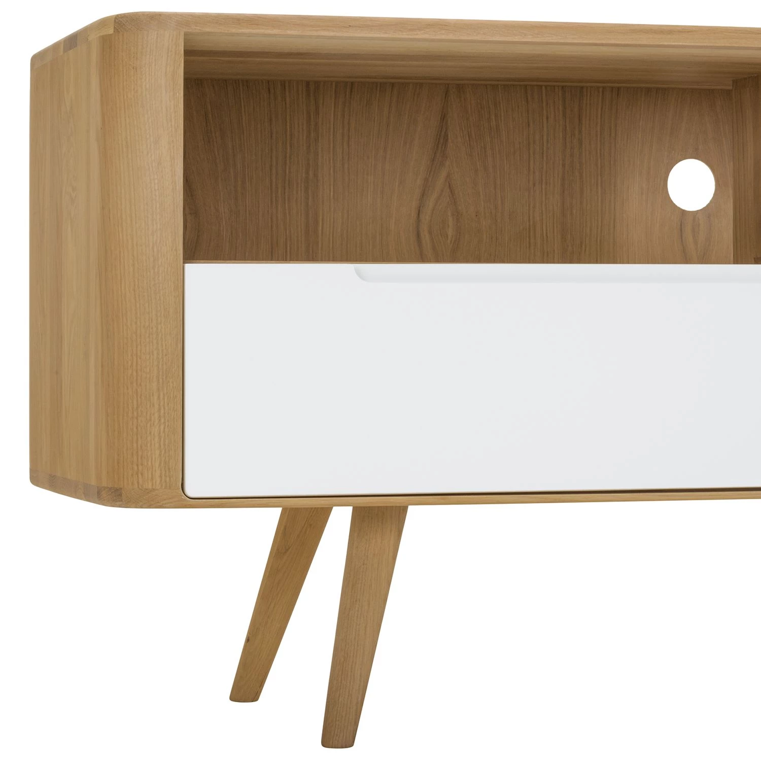 Studio Copenhagen Meuble TV Loca IV - Blanc / Chêne sauvage clair 10 Studio Copenhagen Meuble TV Loca IV - Blanc / Chêne sauvage clair – Image 8