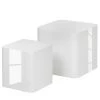 Fredriks Tables d’appoint Square (lot de 2) - Blanc brillant -Meubles de salon Soldes 1000005825 220630 010 IMAGE P000000001000005825
