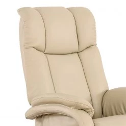 Modoform Fauteuil de relaxation Casey - Cuir véritable / Imitation cuir - Crème -Meubles de salon Soldes 1000005892 200324 13583900008 DETAILS P000000001000005892