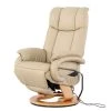 Modoform Fauteuil de relaxation Casey - Cuir véritable / Imitation cuir - Crème -Meubles de salon Soldes 1000005892 210708 12421000001 IMAGE P000000001000005892