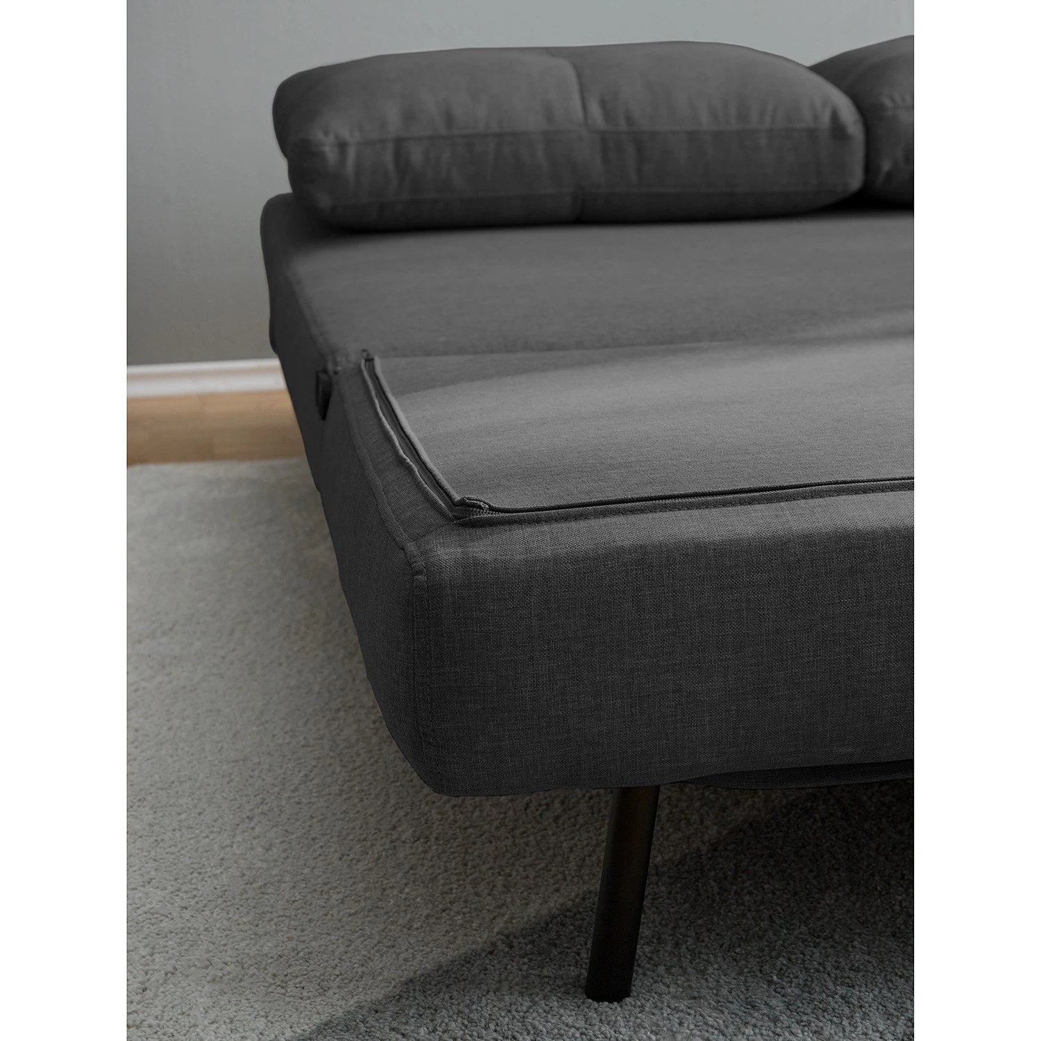 Fredriks Canapé convertible Newheaven Tissu - Tissu Lyn: Gris foncé 21 Fredriks Canapé convertible Newheaven Tissu - Tissu Lyn: Gris foncé – Image 19