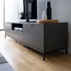 Studio Copenhagen Meuble TV Harma - Gris foncé -Meubles de salon Soldes 1000007083 181026 16371304 MOOD GALLERYIMAGES P000000001000007083 mood