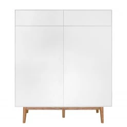 Mørteens Meuble à chaussures Lindholm II - Partiellement en chêne massif - Blanc -Meubles de salon Soldes 1000008078 190401 10061600009 GALLERYIMAGES P000000001000008078