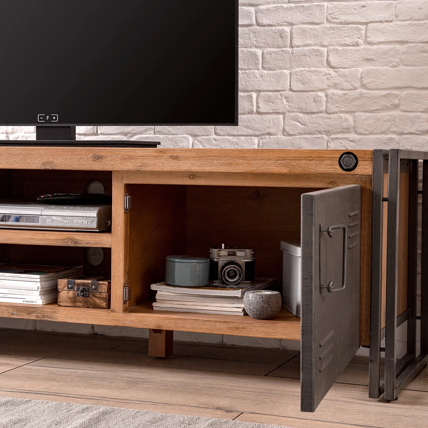 Ars manufacti Buffet Manchester II - Acacia massif / Métal 13 Ars manufacti Buffet Manchester II - Acacia massif / Métal – Image 11