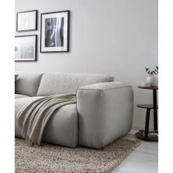 Studio Copenhagen Canapé 3 places HUDSON - Tissu Saia: Gris clair -Meubles de salon Soldes 1000009285 201130 15532000070 DETAILS P000000001000009285