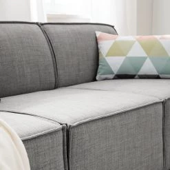 Canapé Kinx (3 places) Tissu - Tissu Milan : Gris clair 34 Canapé Kinx (3 places) Tissu - Tissu Milan : Gris clair -Meubles de salon Soldes 1000011529 180619 15564666 GALLERYIMAGES P000000001000011529