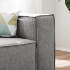 Canapé Kinx (3 places) Tissu - Tissu Milan : Gris clair 35 Canapé Kinx (3 places) Tissu - Tissu Milan : Gris clair -Meubles de salon Soldes 1000011529 180619 15564667 GALLERYIMAGES P000000001000011529