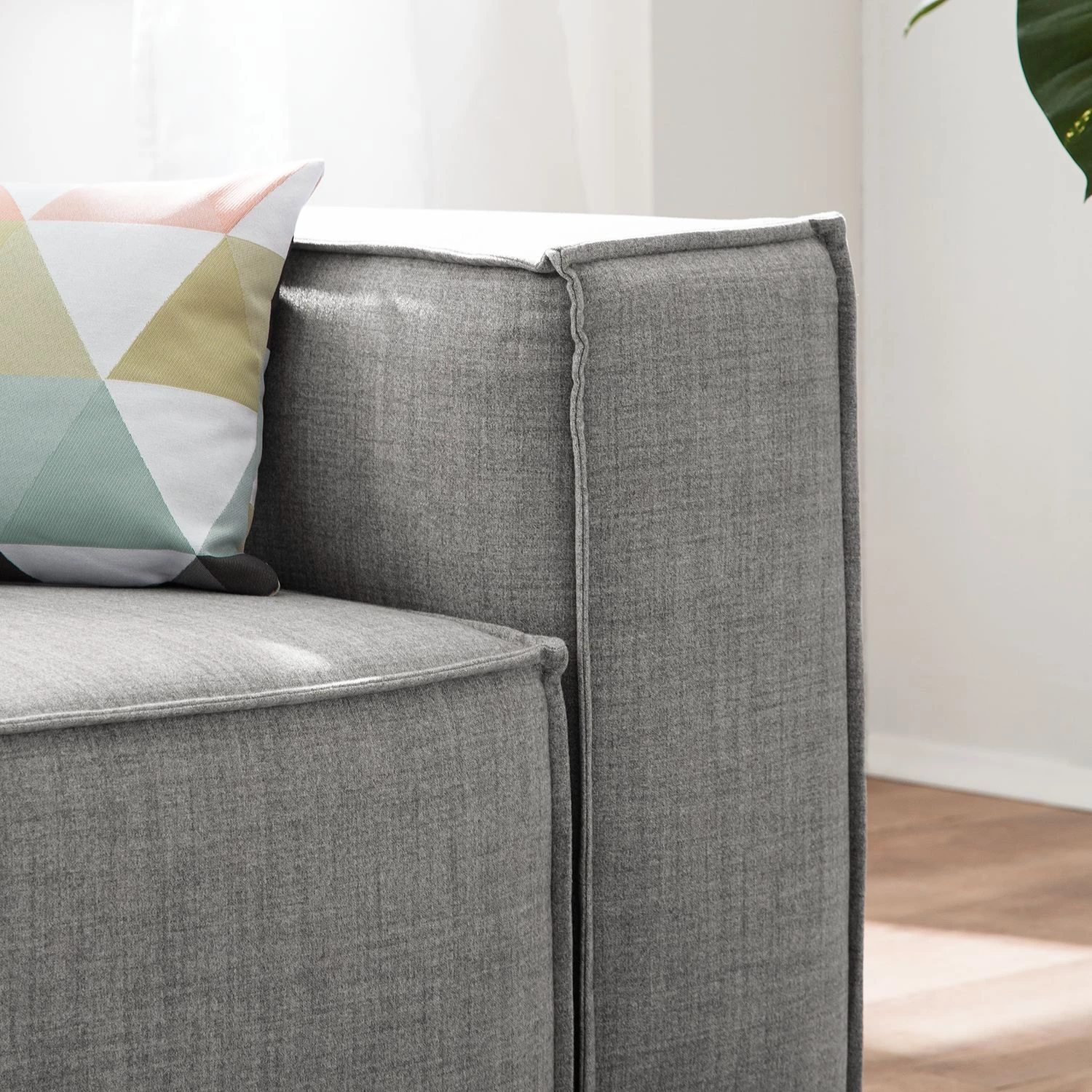 Canapé Kinx (3 places) Tissu - Tissu Milan : Gris clair 16 Canapé Kinx (3 places) Tissu - Tissu Milan : Gris clair – Image 14