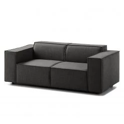 Canapé Kinx (2 places) - Tissu Milan : Anthracite - Sans fonction -Meubles de salon Soldes 1000011644 180619 155715202 GALLERYIMAGES P000000001000011644