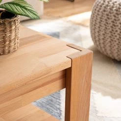 Ars Natura Table basse KimWOOD - Duramen de hêtre massif - Duramen de hêtre naturel huilé -Meubles de salon Soldes 1000012718 190228 10121800020 GALLERYIMAGES P000000001000012718