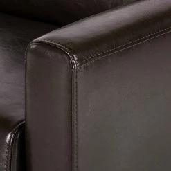 Maison Belfort Canapé Fragola (3 places) - Cuir véritable Marron foncé 30 Maison Belfort Canapé Fragola (3 places) - Cuir véritable Marron foncé -Meubles de salon Soldes 1000015214 210901 14170700007 DETAILS P000000001000015214