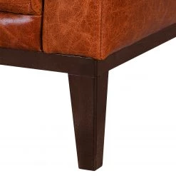 Ars manufacti Canapé Horley - 2 places - Cuir véritable - Cognac vintage -Meubles de salon Soldes 1000015367 200616 19121800055 DETAILS P000000001000015367