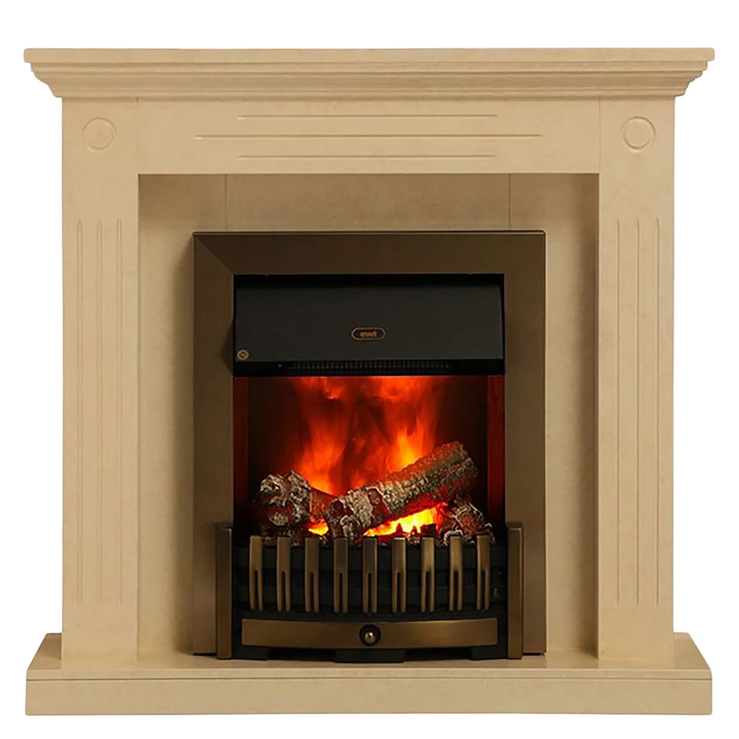 Montreux Cheminée électrique Washington - Crème / Beige marbré 6 Montreux Cheminée électrique Washington - Crème / Beige marbré – Image 4