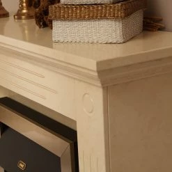 Montreux Cheminée électrique Washington - Crème / Beige marbré 19 Montreux Cheminée électrique Washington - Crème / Beige marbré -Meubles de salon Soldes 1000017424 220614 051 DETAILS P000000001000017424