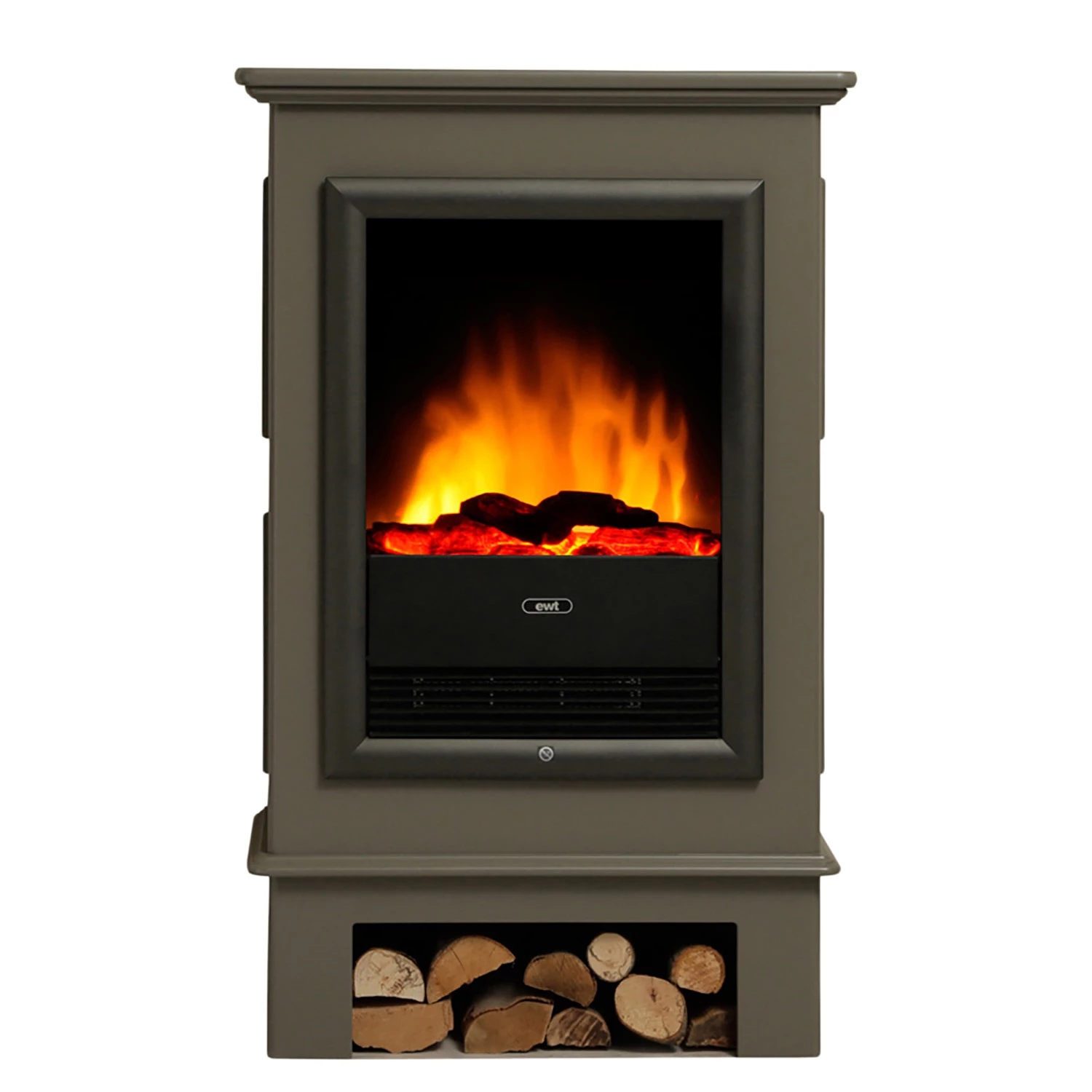 Montreux Cheminée électrique Waldhof - Tulipier partiellement massif - Gris 6 Montreux Cheminée électrique Waldhof - Tulipier partiellement massif - Gris – Image 4