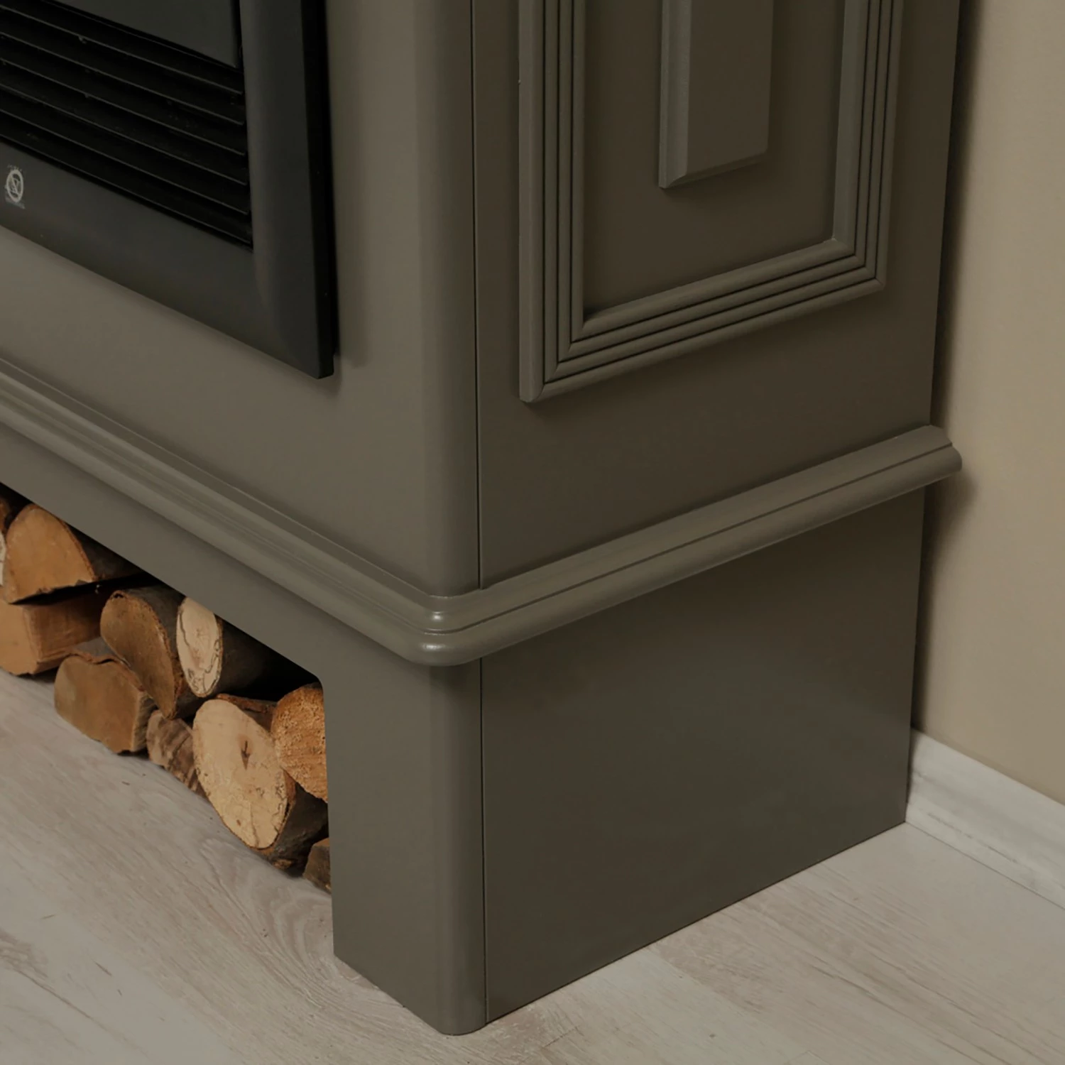 Montreux Cheminée électrique Waldhof - Tulipier partiellement massif - Gris 18 Montreux Cheminée électrique Waldhof - Tulipier partiellement massif - Gris – Image 16