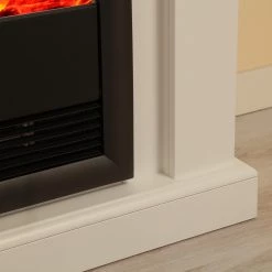 Montreux Cheminée électrique Osto - Vernis blanc brillant -Meubles de salon Soldes 1000017536 220614 062 DETAILS P000000001000017536