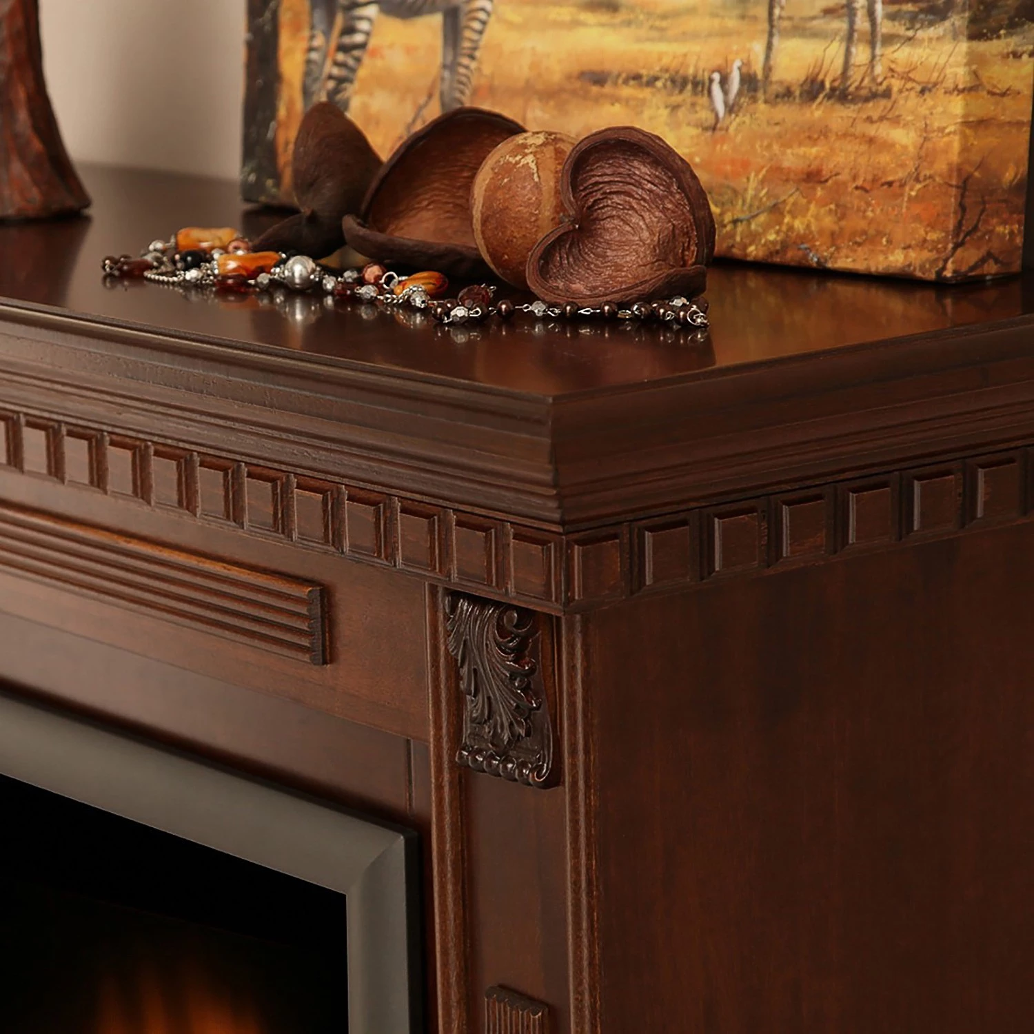 Montreux Cheminée électrique Abda - Marron colonial 9 Montreux Cheminée électrique Abda - Marron colonial – Image 7