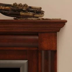 Montreux Cheminée électrique Lomba - Imitation ronce de noyer antique -Meubles de salon Soldes 1000017563 220614 051 DETAILS P000000001000017563