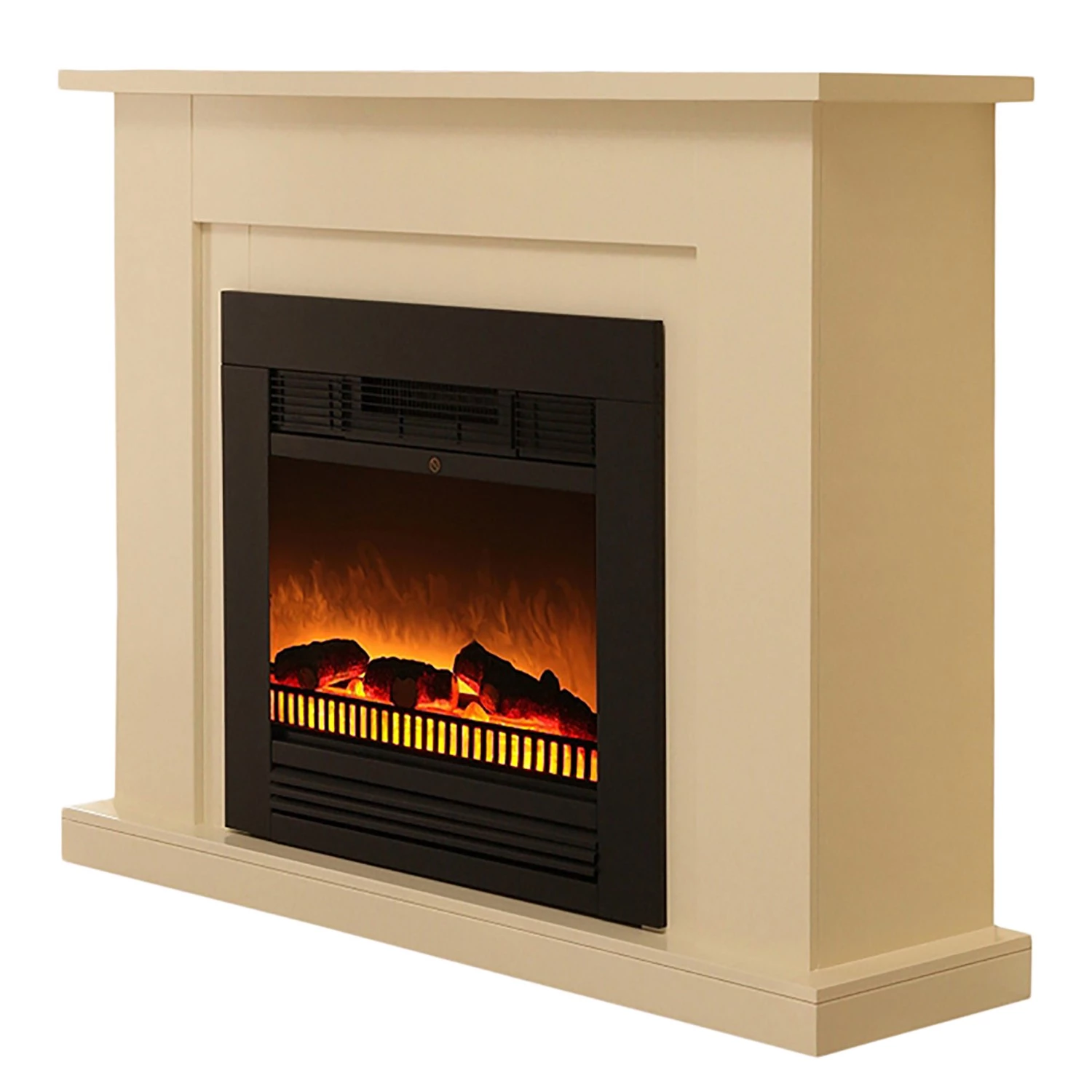 Montreux Cheminée électrique Shad - Blanc crème 3 Montreux Cheminée électrique Shad - Blanc crème