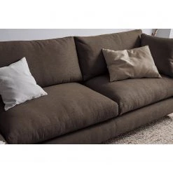 Fredriks Canapé d'angle Crotto Tissu - Expresso - Méridienne courte à gauche (vue de face) -Meubles de salon Soldes 1000019965 191014 09284100005 DETAILS P000000001000019965