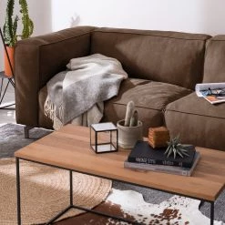 Ars manufacti Canapé Pentre (3 places) Cuir véritable - Nougat 47 Ars manufacti Canapé Pentre (3 places) Cuir véritable - Nougat -Meubles de salon Soldes 1000020143 200518 14205900011 DETAILS P000000001000020143