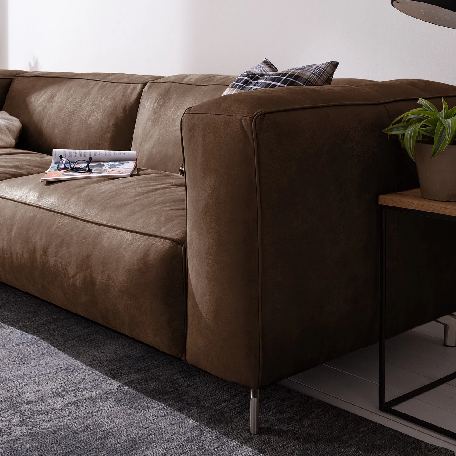 Ars manufacti Canapé Pentre (3 places) Cuir véritable - Nougat 24 Ars manufacti Canapé Pentre (3 places) Cuir véritable - Nougat – Image 22