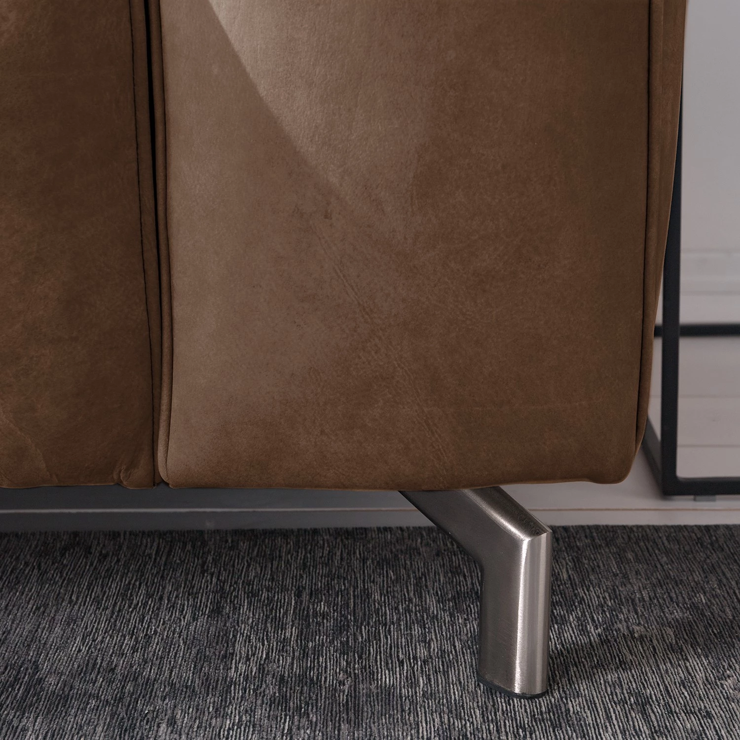 Ars manufacti Canapé Pentre (3 places) Cuir véritable - Nougat 26 Ars manufacti Canapé Pentre (3 places) Cuir véritable - Nougat – Image 24