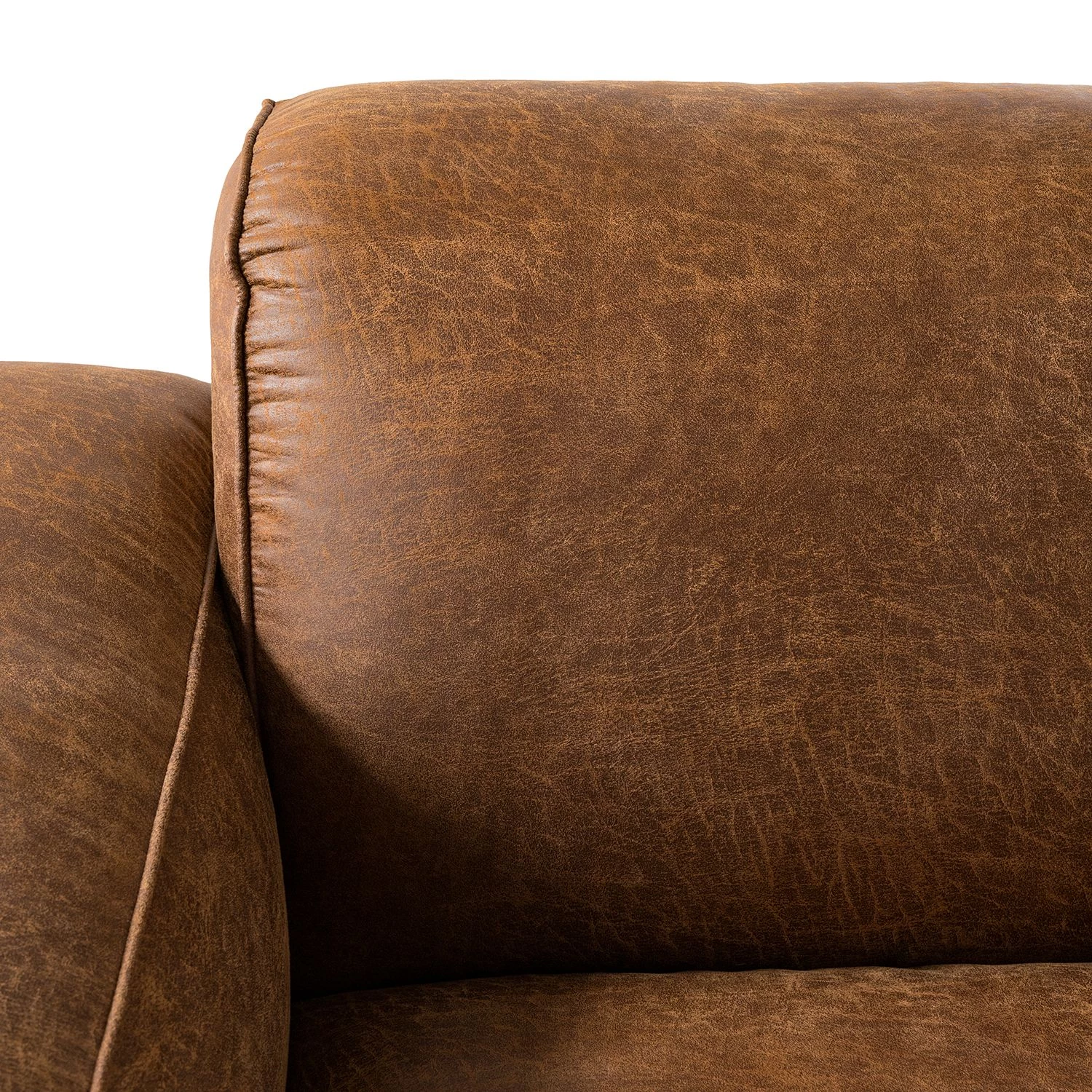 Ars manufacti Grand canapé Burrill Aspect cuir vieilli - Cognac 13 Ars manufacti Grand canapé Burrill Aspect cuir vieilli - Cognac – Image 11