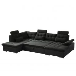 Fredriks Canapé panoramique Puntiro I - Tissu - Cuir synthétique Lilo / Tissu structuré Satur: Noit / Anthracite - Méridienne courte à droite / longue à gauche (vue de face) 40 Fredriks Canapé panoramique Puntiro I - Tissu - Cuir synthétique Lilo / Tissu structuré Satur: Noit / Anthracite - Méridienne courte à droite / longue à gauche (vue de face) -Meubles de salon Soldes 1000021539 210614 18401900086 DETAILS P000000001000021539