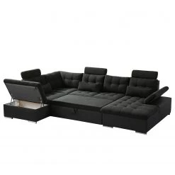 Fredriks Canapé panoramique Puntiro I - Tissu - Cuir synthétique Lilo / Tissu structuré Satur: Noit / Anthracite - Méridienne courte à droite / longue à gauche (vue de face) 41 Fredriks Canapé panoramique Puntiro I - Tissu - Cuir synthétique Lilo / Tissu structuré Satur: Noit / Anthracite - Méridienne courte à droite / longue à gauche (vue de face) -Meubles de salon Soldes 1000021539 210614 18401900087 DETAILS P000000001000021539