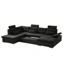 Fredriks Canapé panoramique Puntiro I - Tissu - Cuir synthétique Lilo / Tissu structuré Satur: Noit / Anthracite - Méridienne courte à droite / longue à gauche (vue de face) 45 Fredriks Canapé panoramique Puntiro I - Tissu - Cuir synthétique Lilo / Tissu structuré Satur: Noit / Anthracite - Méridienne courte à droite / longue à gauche (vue de face) -Meubles de salon Soldes 1000021539 210614 18401900091 DETAILS P000000001000021539