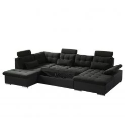 Fredriks Canapé panoramique Puntiro I - Tissu - Cuir synthétique Lilo / Tissu structuré Satur: Noit / Anthracite - Méridienne courte à droite / longue à gauche (vue de face) 46 Fredriks Canapé panoramique Puntiro I - Tissu - Cuir synthétique Lilo / Tissu structuré Satur: Noit / Anthracite - Méridienne courte à droite / longue à gauche (vue de face) -Meubles de salon Soldes 1000021539 210614 18401900092 DETAILS P000000001000021539