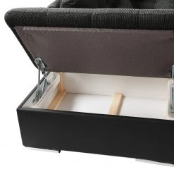 Fredriks Canapé panoramique Puntiro I - Tissu - Cuir synthétique Lilo / Tissu structuré Satur: Noit / Anthracite - Méridienne courte à droite / longue à gauche (vue de face) 57 Fredriks Canapé panoramique Puntiro I - Tissu - Cuir synthétique Lilo / Tissu structuré Satur: Noit / Anthracite - Méridienne courte à droite / longue à gauche (vue de face) -Meubles de salon Soldes 1000021539 210614 18402000103 DETAILS P000000001000021539