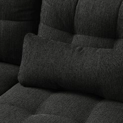 Fredriks Canapé panoramique Puntiro I - Tissu - Cuir synthétique Lilo / Tissu structuré Satur: Noit / Anthracite - Méridienne courte à droite / longue à gauche (vue de face) 60 Fredriks Canapé panoramique Puntiro I - Tissu - Cuir synthétique Lilo / Tissu structuré Satur: Noit / Anthracite - Méridienne courte à droite / longue à gauche (vue de face) -Meubles de salon Soldes 1000021539 210614 18402000106 DETAILS P000000001000021539