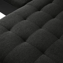 Fredriks Canapé panoramique Puntiro I - Tissu - Cuir synthétique Lilo / Tissu structuré Satur: Noit / Anthracite - Méridienne courte à droite / longue à gauche (vue de face) 61 Fredriks Canapé panoramique Puntiro I - Tissu - Cuir synthétique Lilo / Tissu structuré Satur: Noit / Anthracite - Méridienne courte à droite / longue à gauche (vue de face) -Meubles de salon Soldes 1000021539 210614 18402000107 DETAILS P000000001000021539