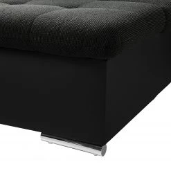 Fredriks Canapé panoramique Puntiro I - Tissu - Cuir synthétique Lilo / Tissu structuré Satur: Noit / Anthracite - Méridienne courte à droite / longue à gauche (vue de face) 66 Fredriks Canapé panoramique Puntiro I - Tissu - Cuir synthétique Lilo / Tissu structuré Satur: Noit / Anthracite - Méridienne courte à droite / longue à gauche (vue de face) -Meubles de salon Soldes 1000021539 210614 18402000112 DETAILS P000000001000021539