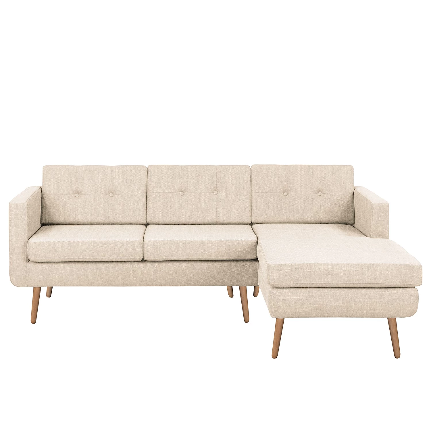 Norrwood Canapé d’angle Croom - Microfibre - Tissu Polia: Cachemire - Méridienne courte à droite (vue de face) - Sans repose-pieds 4 Norrwood Canapé d’angle Croom - Microfibre - Tissu Polia: Cachemire - Méridienne courte à droite (vue de face) - Sans repose-pieds – Image 2