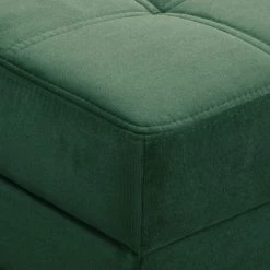 Jack & Alice Canapé d'angle Elnora - Vert foncé - Méridienne longue à gauche (vue de face) - Avec repose-pieds -Meubles de salon Soldes 1000022208 180723 105304345 GALLERYIMAGES P000000001000022208