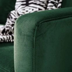 Jack & Alice Canapé d'angle Elnora - Vert foncé - Méridienne longue à gauche (vue de face) - Avec repose-pieds -Meubles de salon Soldes 1000022208 181114 11415725 MOOD GALLERYIMAGES P000000001000022208 mood