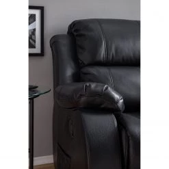 Modoform Fauteuil de cinéma Mendis (2 places) - Imitation cuir - Noir 51 Modoform Fauteuil de cinéma Mendis (2 places) - Imitation cuir - Noir -Meubles de salon Soldes 1000027315 201126 16525300005 MOOD DETAILS P000000001000027315 mood