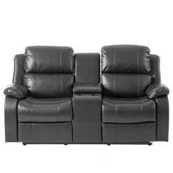 Modoform Fauteuil de cinéma Mendis (2 places) - Imitation cuir - Noir 43 Modoform Fauteuil de cinéma Mendis (2 places) - Imitation cuir - Noir -Meubles de salon Soldes 1000027315 201130 13573300225 DETAILS P000000001000027315
