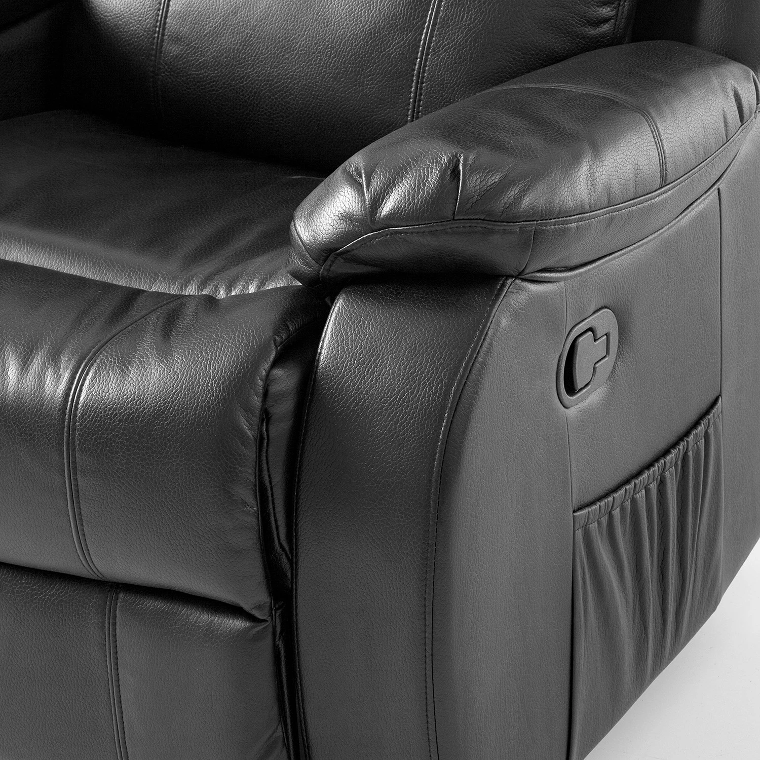 Modoform Fauteuil de cinéma Mendis (2 places) - Imitation cuir - Noir 25 Modoform Fauteuil de cinéma Mendis (2 places) - Imitation cuir - Noir – Image 23