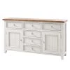 Maison Belfort Buffet Balignton I - Pin massif - Blanc