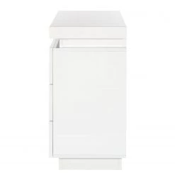 Fredriks Commode Emblaze II - avec éclairage - Blanc brillant -Meubles de salon Soldes 1000027392 200811 13493500052 DETAILS P000000001000027392