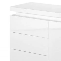 Fredriks Commode Emblaze II - avec éclairage - Blanc brillant -Meubles de salon Soldes 1000027392 200811 13493600053 DETAILS P000000001000027392