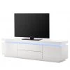 Fredriks Meuble TV Emblaze II - avec éclairage - Blanc brillant -Meubles de salon Soldes 1000027397 200811 13500400100 IMAGE P000000001000027397