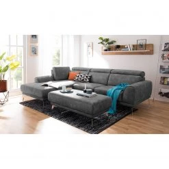 Loftscape Canapé d'angle Ryley - Granit - Méridienne courte à gauche (vue de face) -Meubles de salon Soldes 1000030813 180628 150413179 MOOD GALLERYIMAGES P000000001000030813 mood